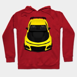 camaro zl1 1le yellow Hoodie